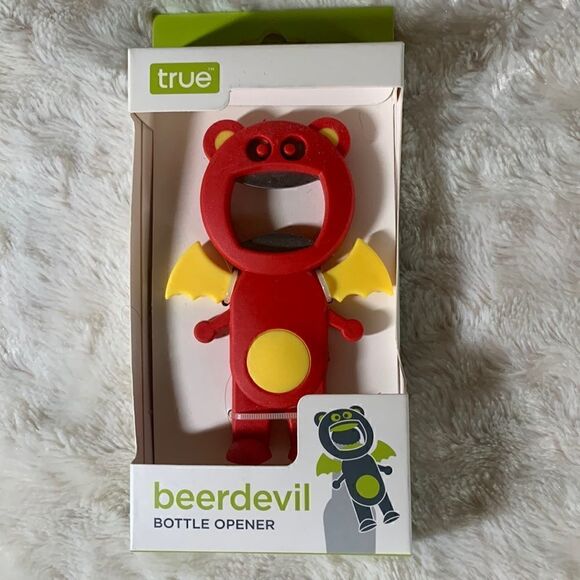 BeerDevil Bat Pop a Top Bottle Opener Party Beer Cap Remover Bar Gadget Monster - Picture 1 of 7
